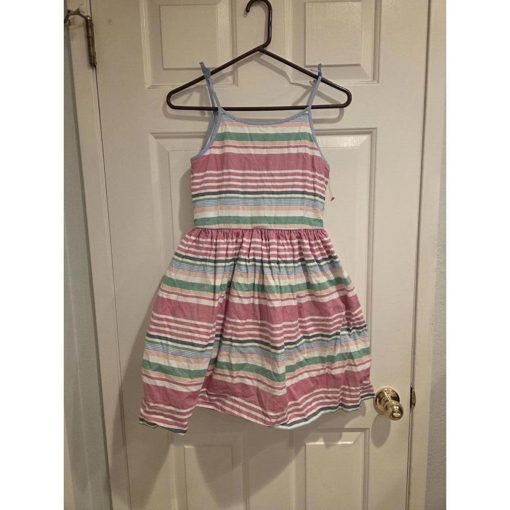 Polo ralph Lauren size 12 oxford Girls' Striped Sleeveless Summer Dress